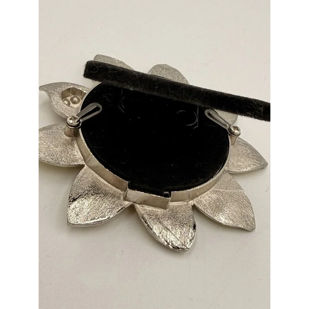 Michaels Sunflower Picture Frame Yellow Enamel Ladybug 2x2 Mini Photo Frame